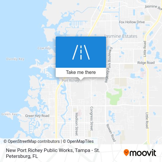 Mapa de New Port Richey Public Works