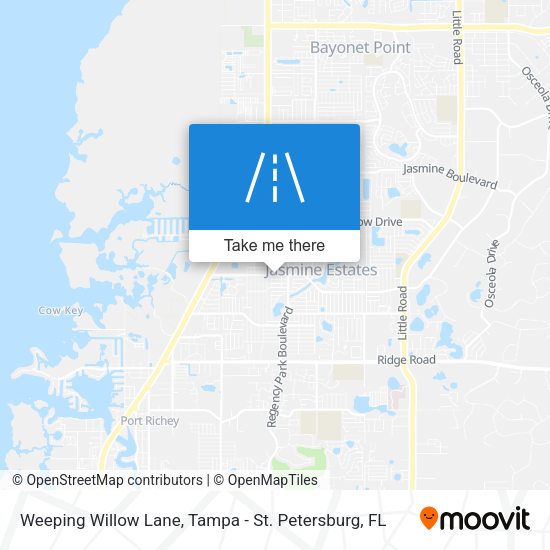 Mapa de Weeping Willow Lane