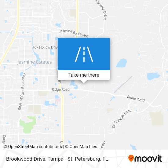 Brookwood Drive map