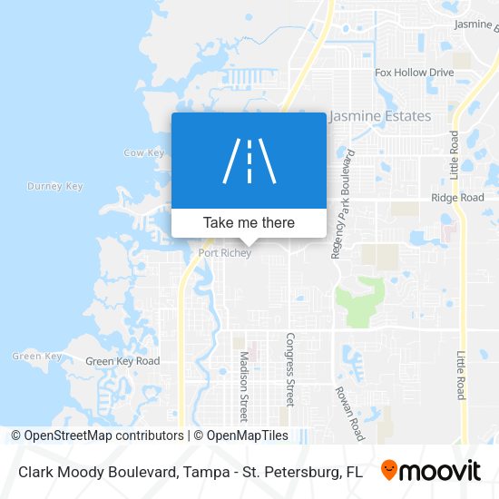 Clark Moody Boulevard map