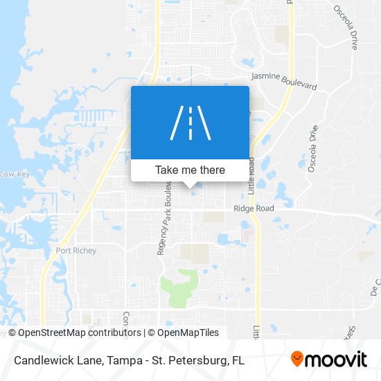 Candlewick Lane map