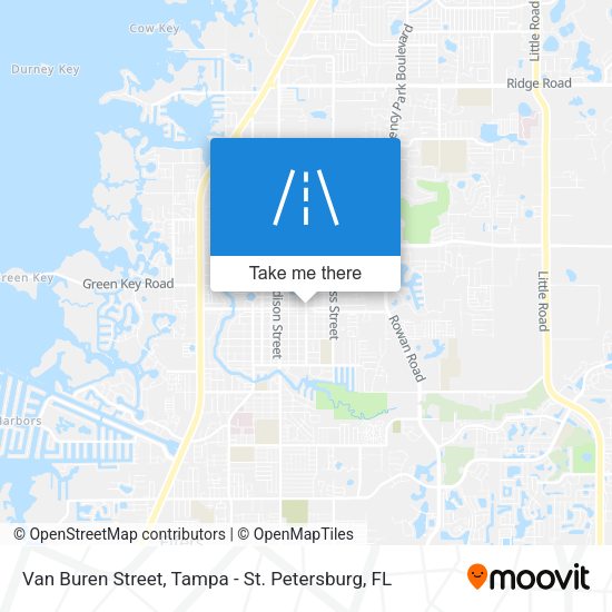 Mapa de Van Buren Street