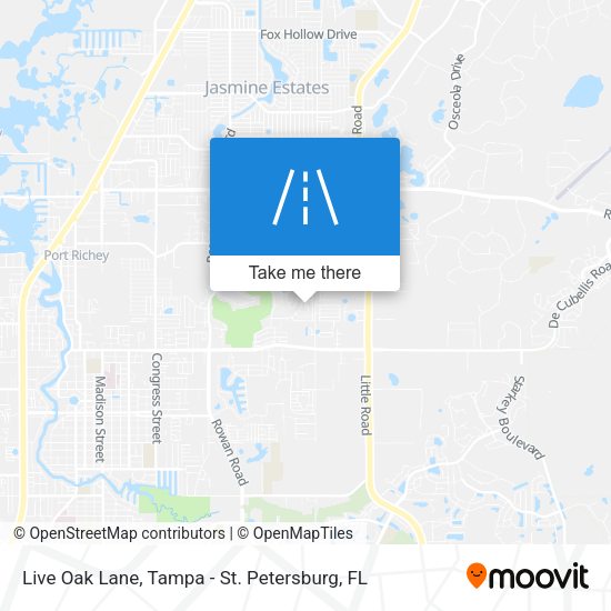 Mapa de Live Oak Lane