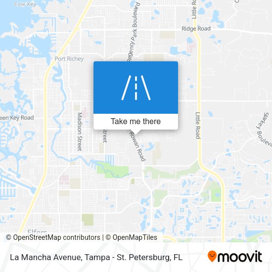 La Mancha Avenue map