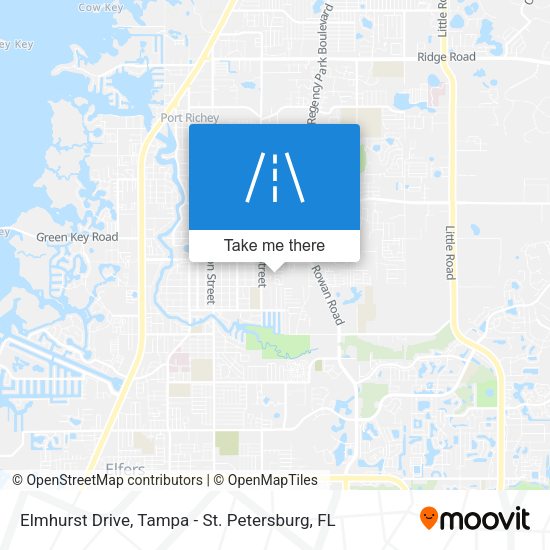 Elmhurst Drive map