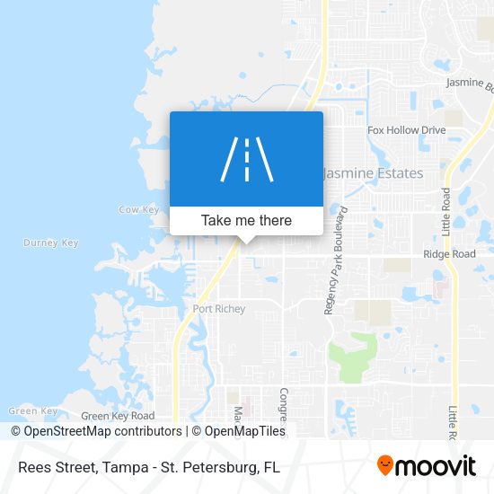 Rees Street map