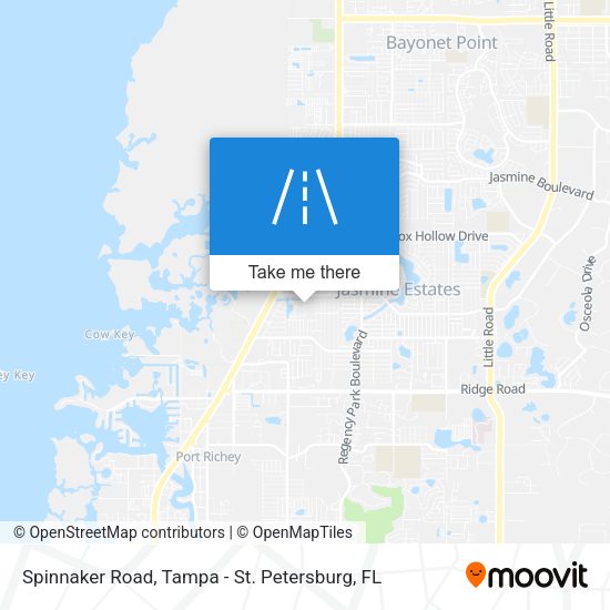 Mapa de Spinnaker Road