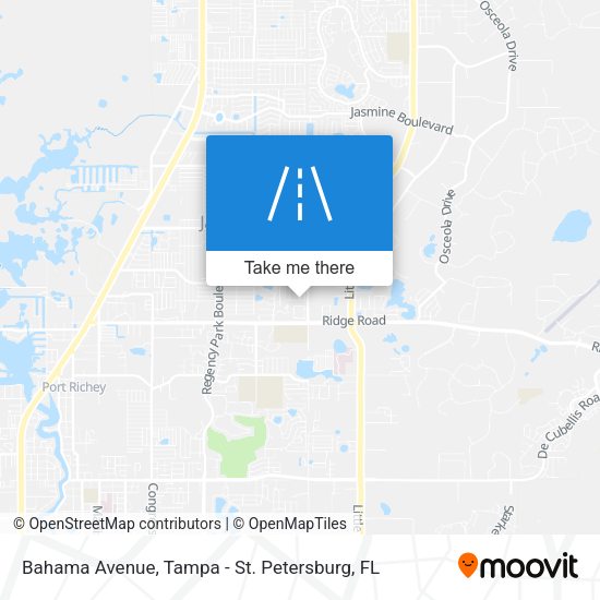Bahama Avenue map