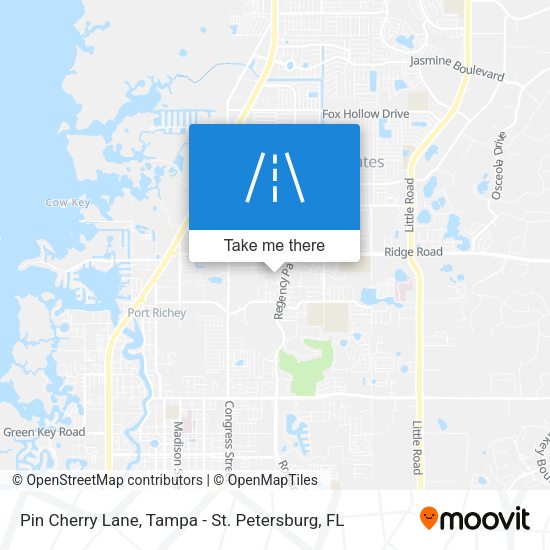Pin Cherry Lane map