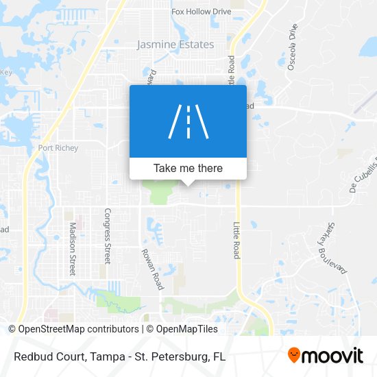 Redbud Court map