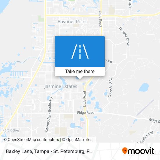 Baxley Lane map