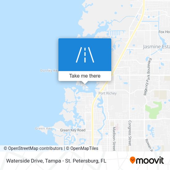 Mapa de Waterside Drive