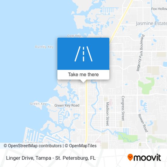 Linger Drive map