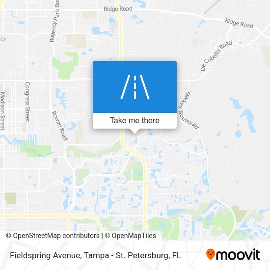 Fieldspring Avenue map