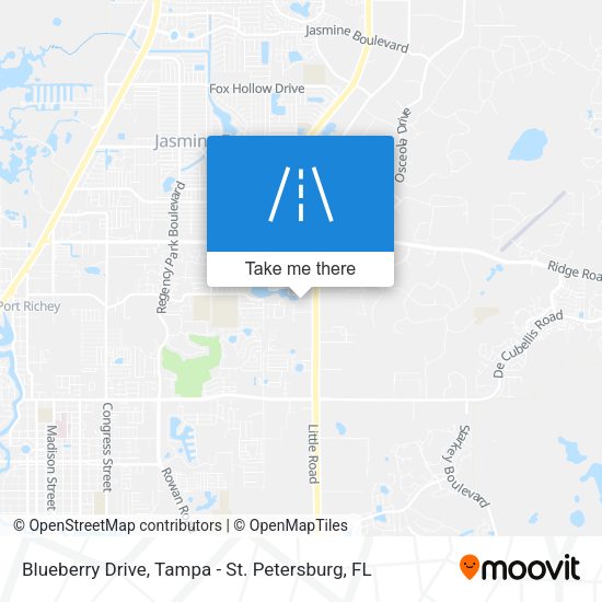 Blueberry Drive map