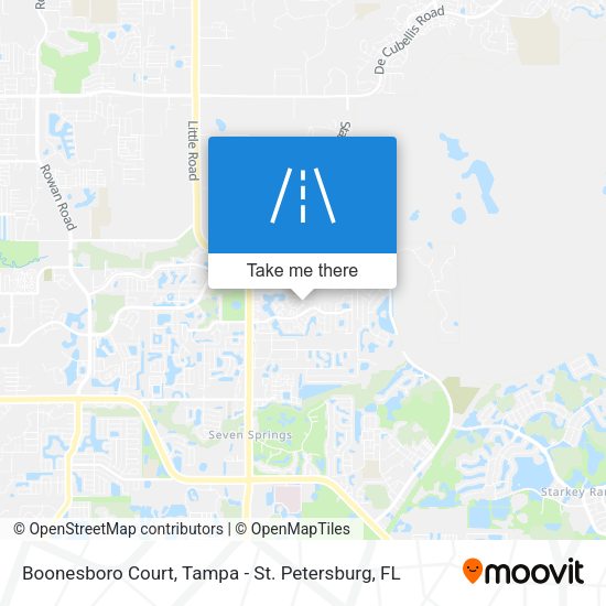 Mapa de Boonesboro Court