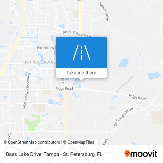 Bass Lake Drive map