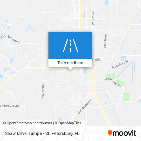 Shaw Drive map