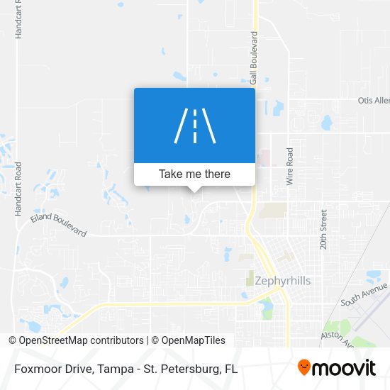 Foxmoor Drive map