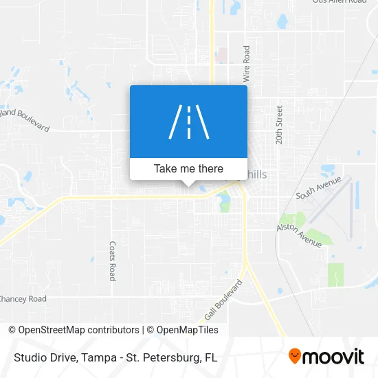 Studio Drive map