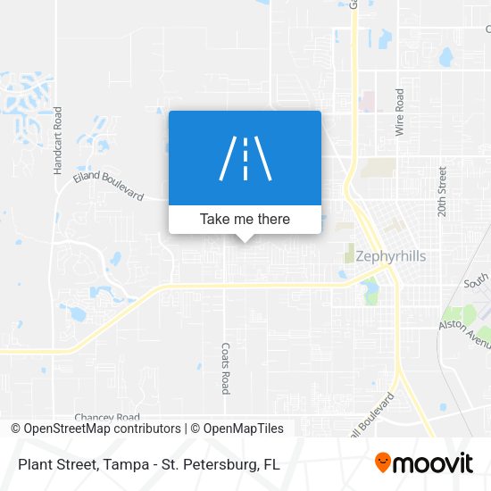 Plant Street map