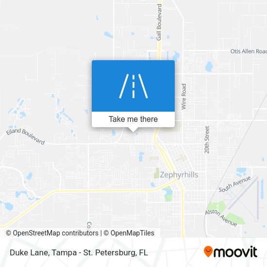 Mapa de Duke Lane