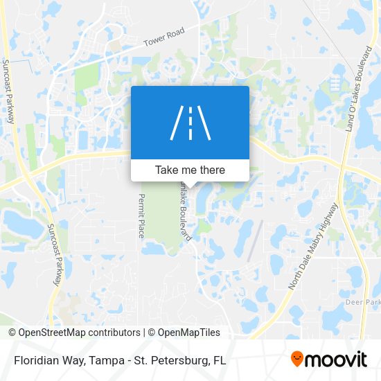 Floridian Way map