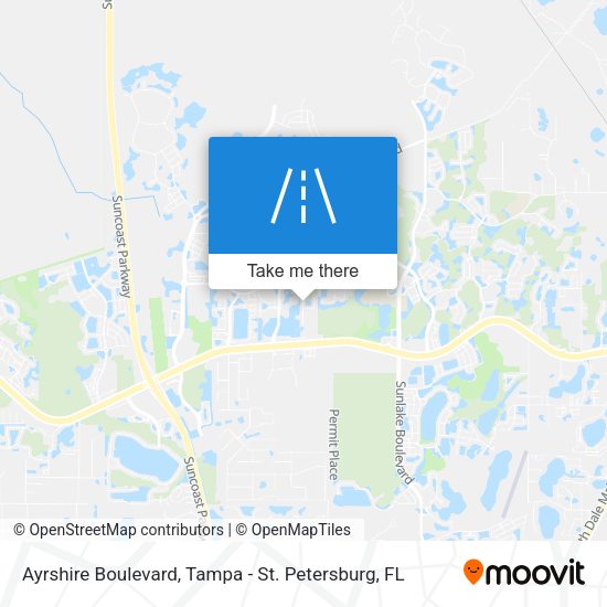 Mapa de Ayrshire Boulevard