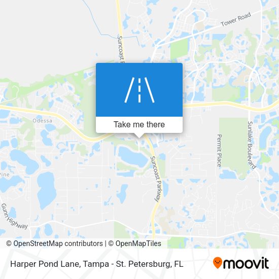 Harper Pond Lane map