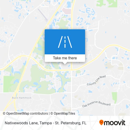 Nativewoods Lane map