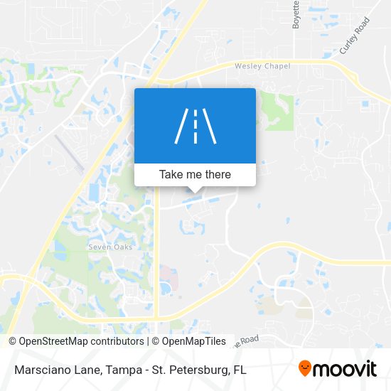 Marsciano Lane map