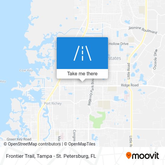 Frontier Trail map
