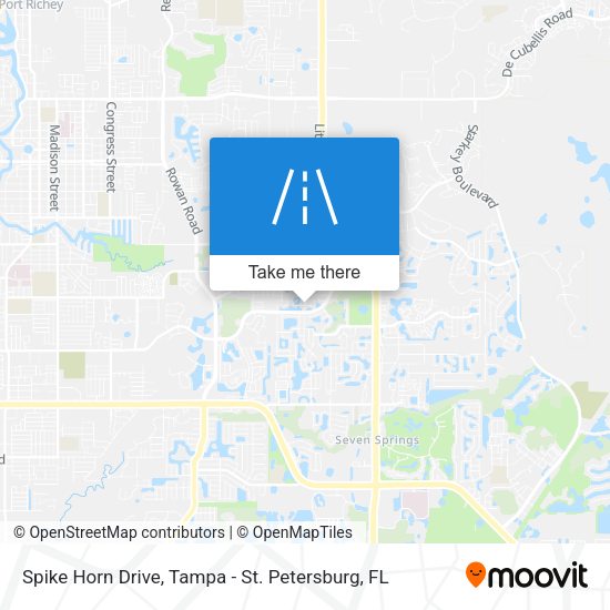 Mapa de Spike Horn Drive