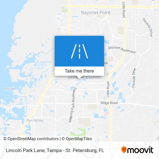 Lincoln Park Lane map