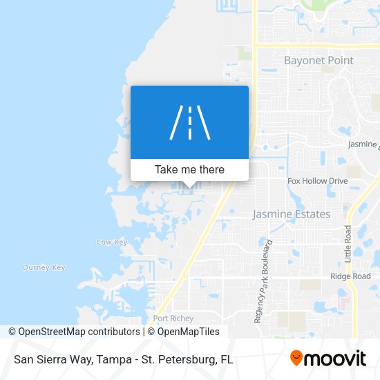San Sierra Way map