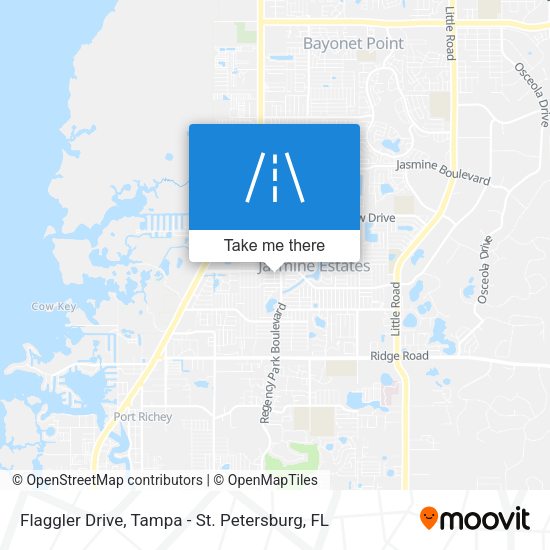 Flaggler Drive map