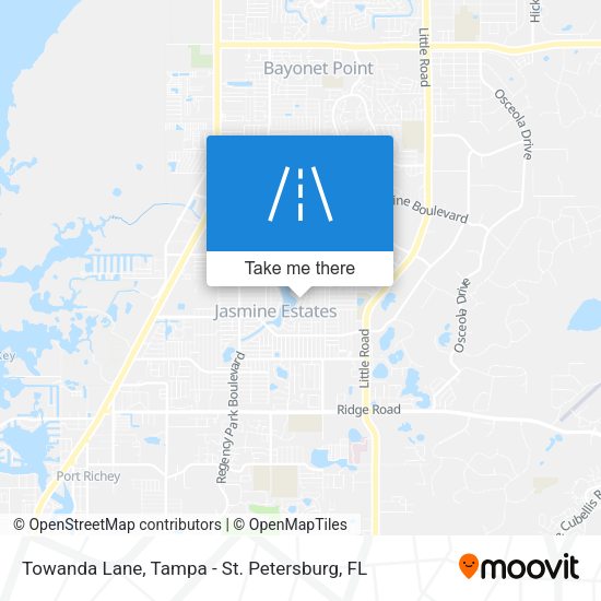 Towanda Lane map