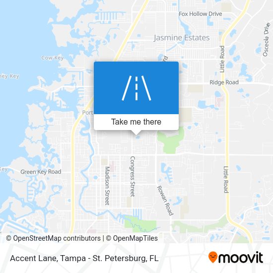 Accent Lane map