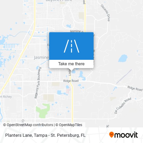 Mapa de Planters Lane