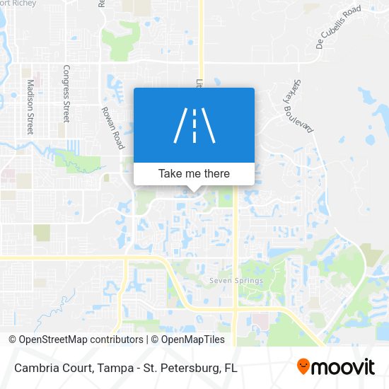 Cambria Court map