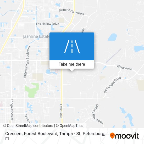 Mapa de Crescent Forest Boulevard