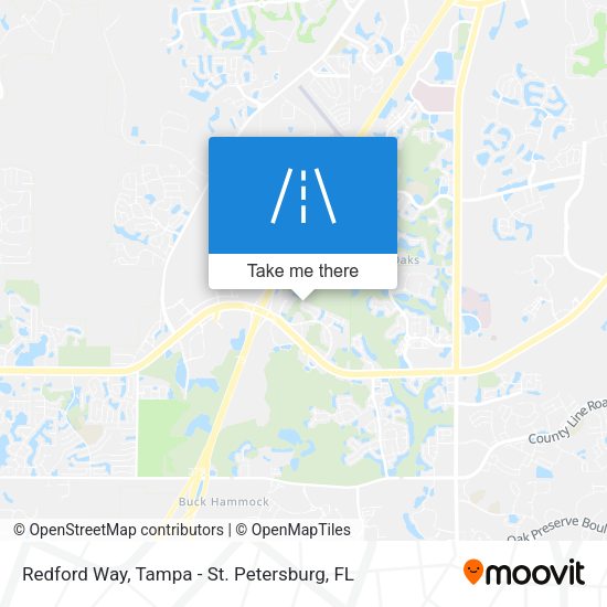 Redford Way map