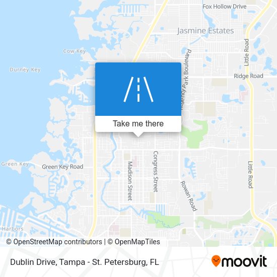 Mapa de Dublin Drive