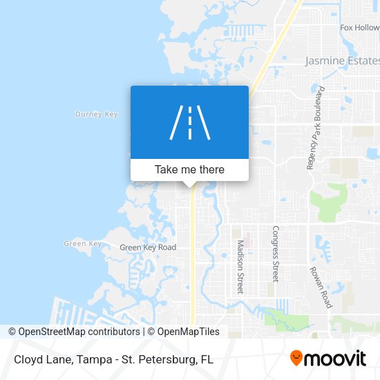 Cloyd Lane map