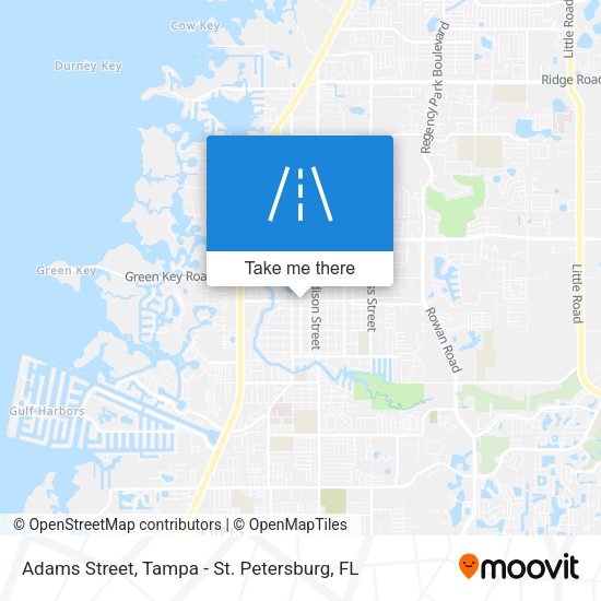 Mapa de Adams Street