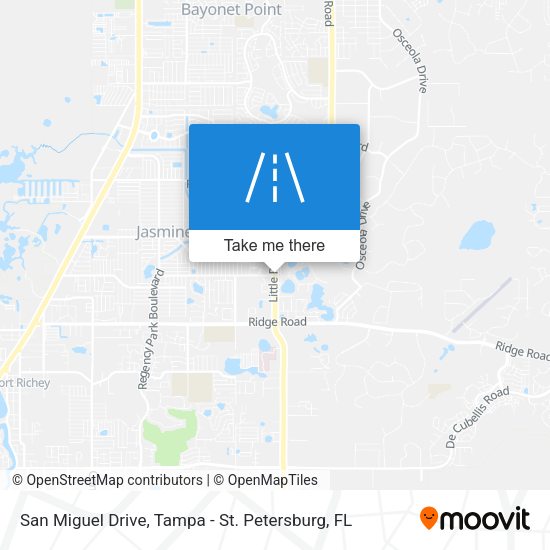 Mapa de San Miguel Drive