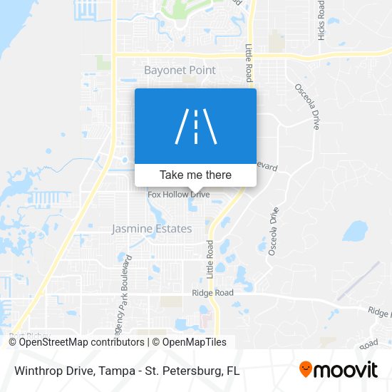 Winthrop Drive map