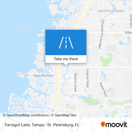 Farragut Lane map