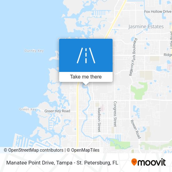 Manatee Point Drive map