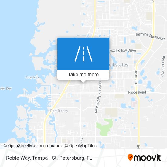 Roble Way map
